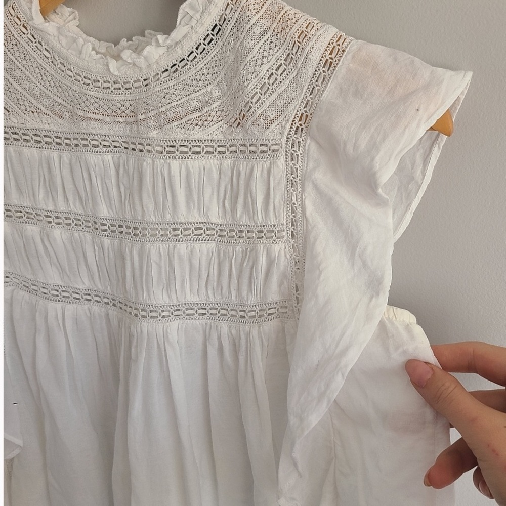 LOVE SAM White Lace Top - Picture 2 of 8